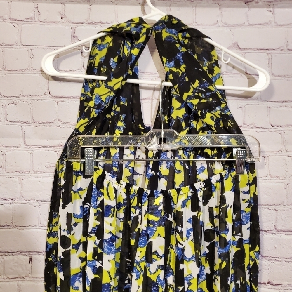 PETER PILOTTO FLORAL PRINT HALTER BEACH WEAR/ DRESS - Picture 3 of 5